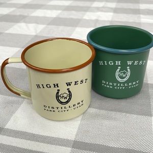 High West tin cups